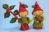 Viltpakket - Twee kleine kerstkaboutertjes