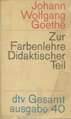 Zur Farbenlehre Didaktischer Teil (antiquariaat)