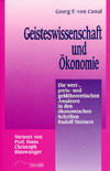 Geisteswissenschaft und Ökonomie