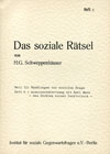 Das soziale Rätsel (Heft 6)