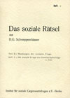 Das soziale Rätsel (Heft 9)