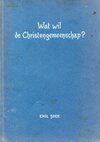 Wat wil de Christengemeenschap? (antiquariaat)